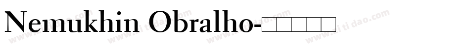 Nemukhin Obralho字体转换